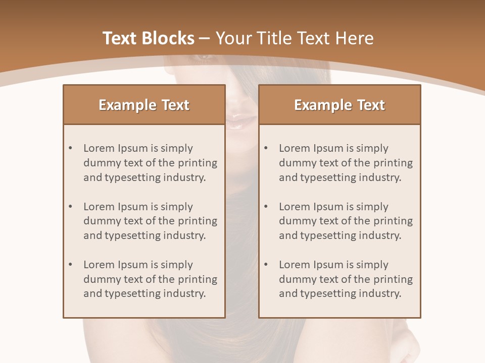 Isolated Candid Beautiful PowerPoint Template