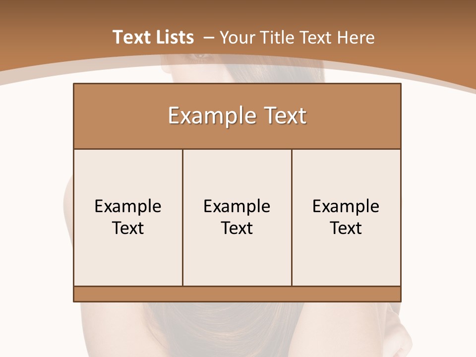 Isolated Candid Beautiful PowerPoint Template