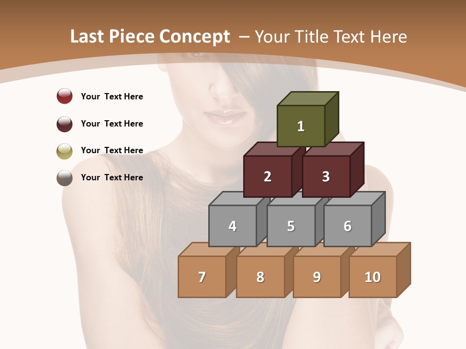 Isolated Candid Beautiful PowerPoint Template