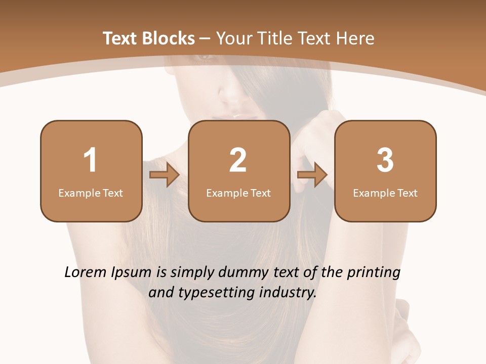 Isolated Candid Beautiful PowerPoint Template
