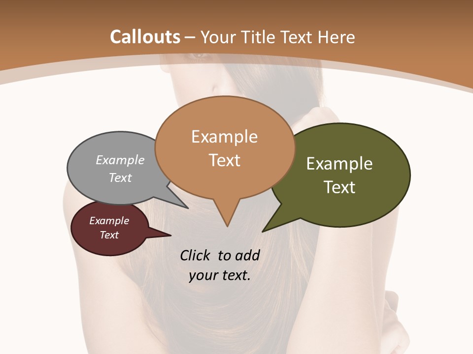 Isolated Candid Beautiful PowerPoint Template