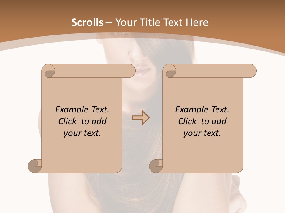 Isolated Candid Beautiful PowerPoint Template