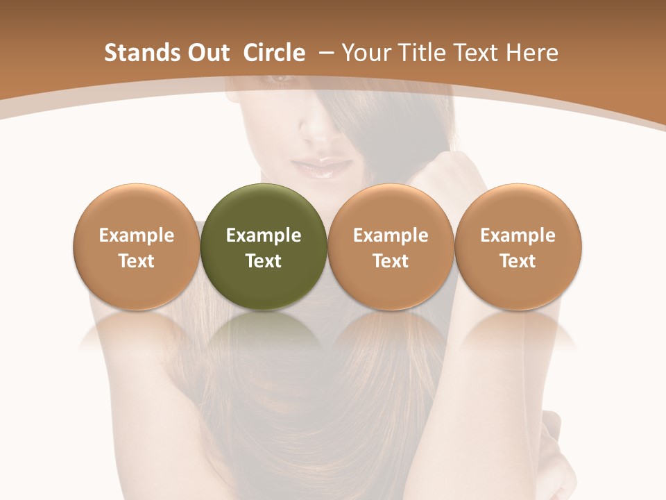 Isolated Candid Beautiful PowerPoint Template