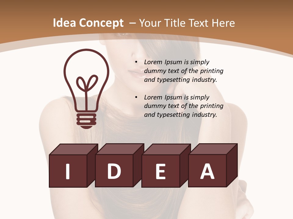 Isolated Candid Beautiful PowerPoint Template