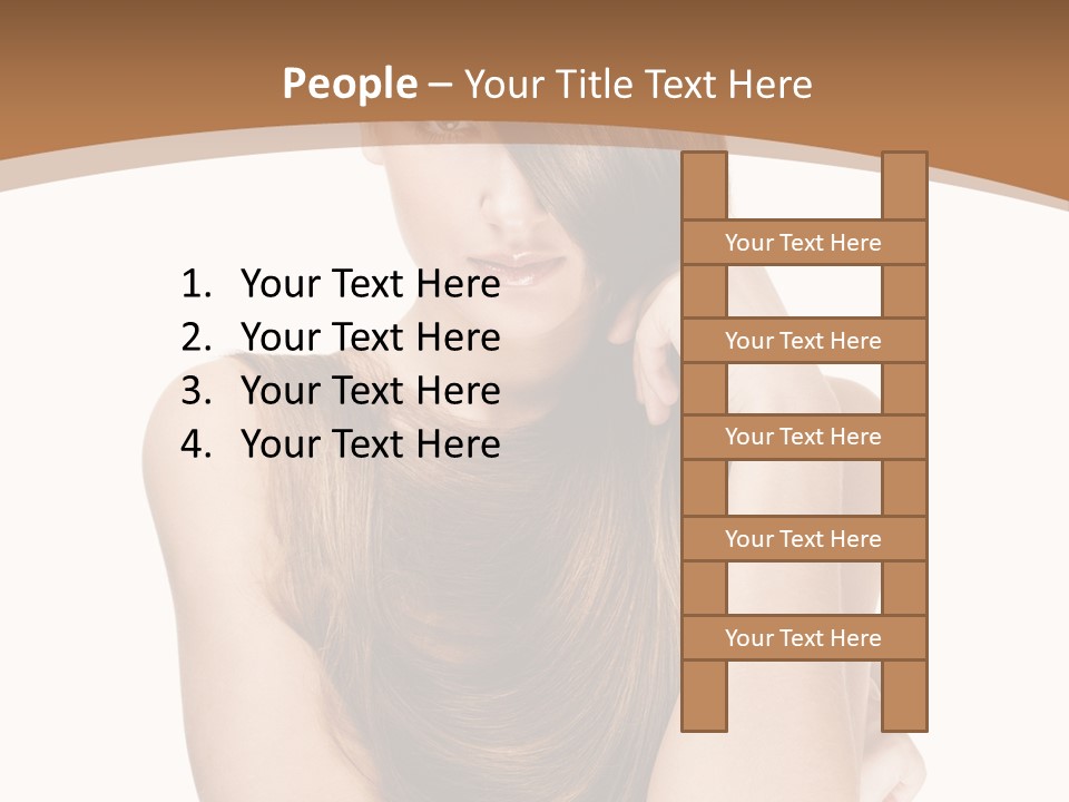 Isolated Candid Beautiful PowerPoint Template