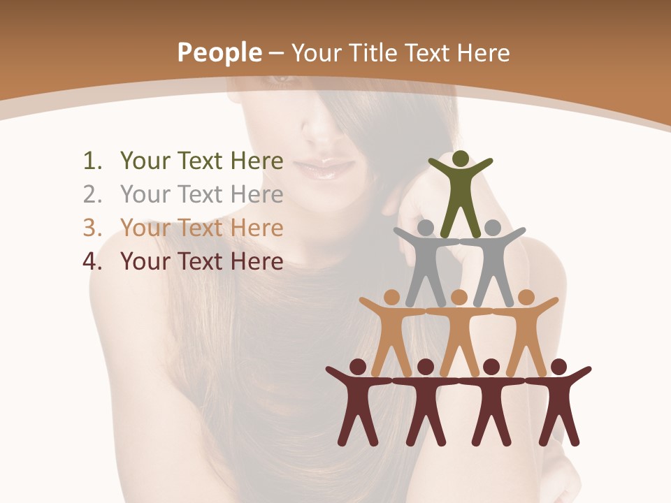 Isolated Candid Beautiful PowerPoint Template