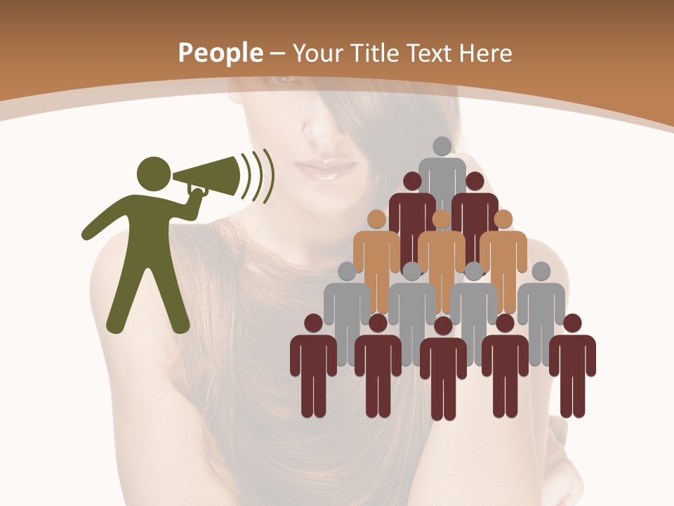 Isolated Candid Beautiful PowerPoint Template