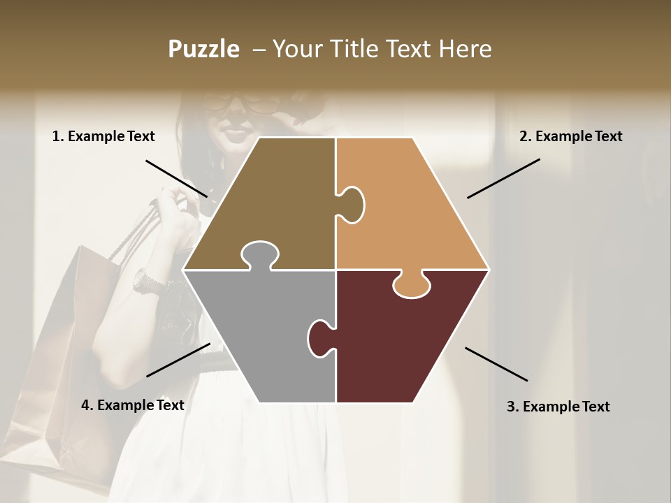 Brunette One Business PowerPoint Template