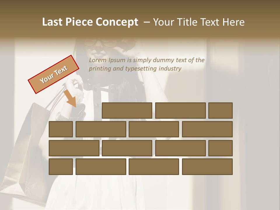 Brunette One Business PowerPoint Template