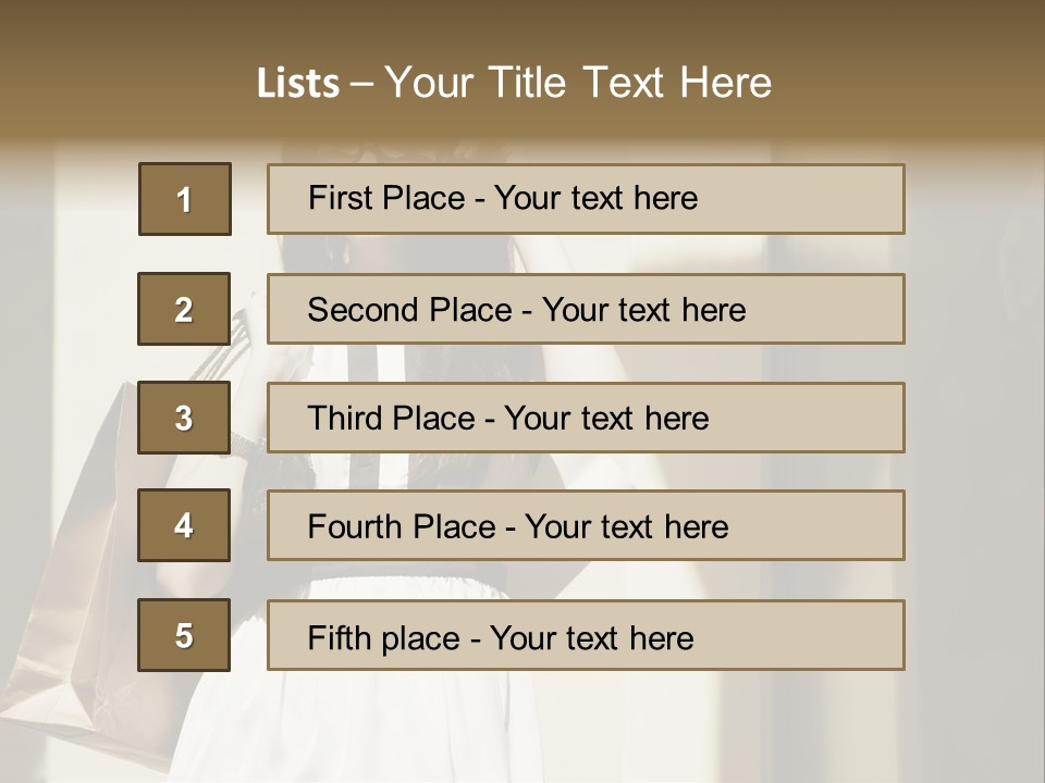 Brunette One Business PowerPoint Template