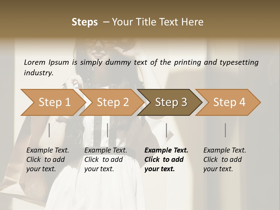 Brunette One Business PowerPoint Template