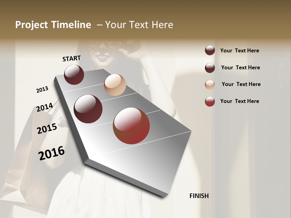 Brunette One Business PowerPoint Template