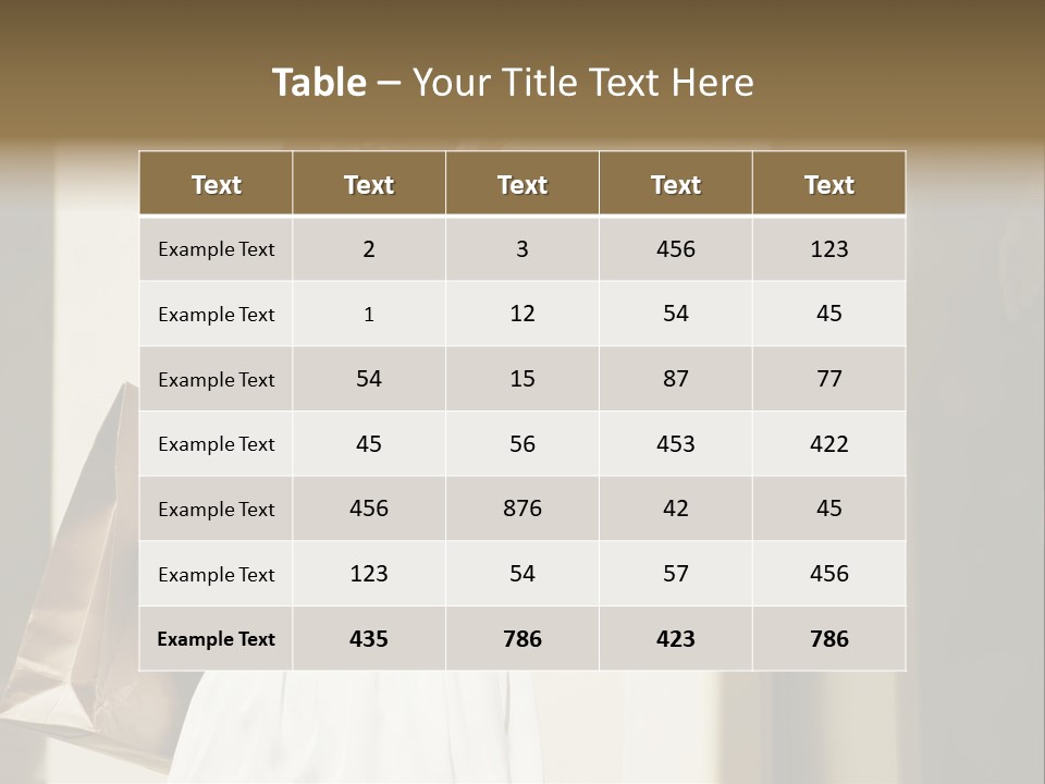 Brunette One Business PowerPoint Template