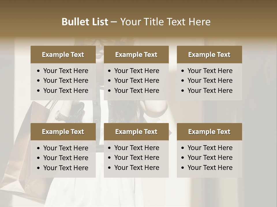 Brunette One Business PowerPoint Template