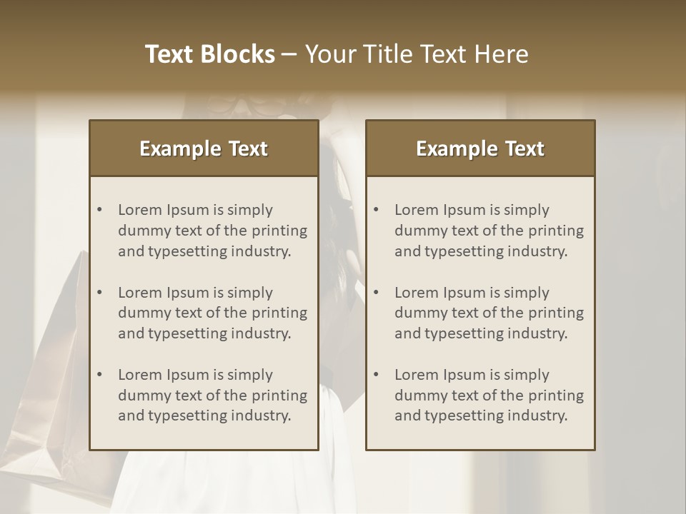Brunette One Business PowerPoint Template