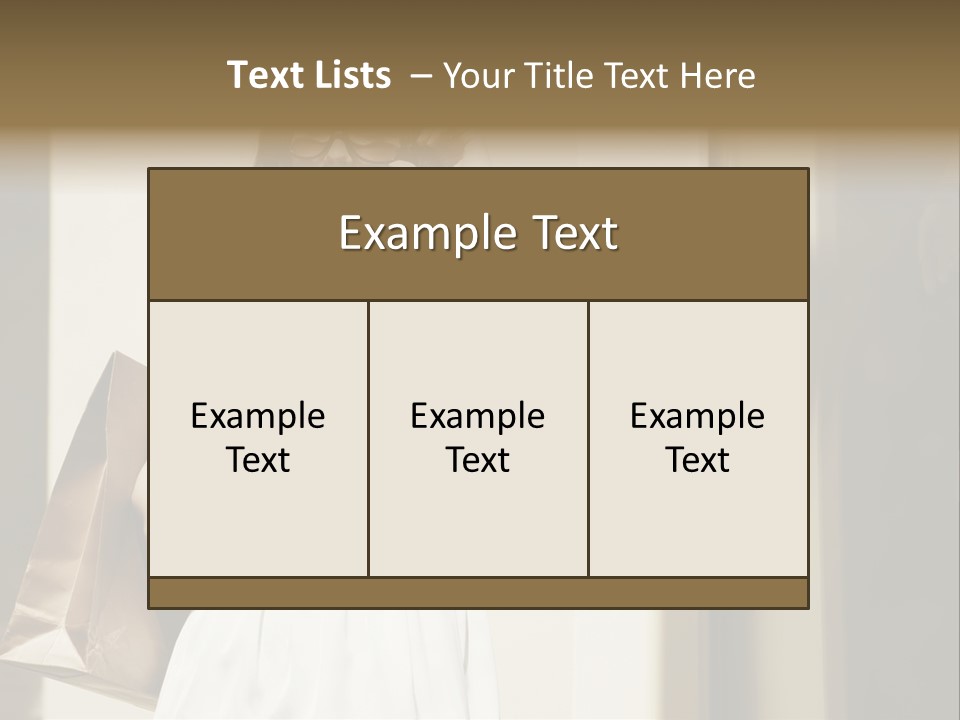 Brunette One Business PowerPoint Template