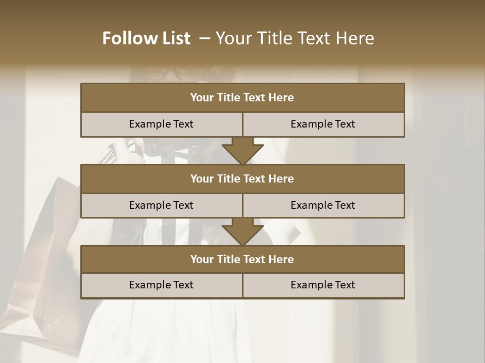 Brunette One Business PowerPoint Template