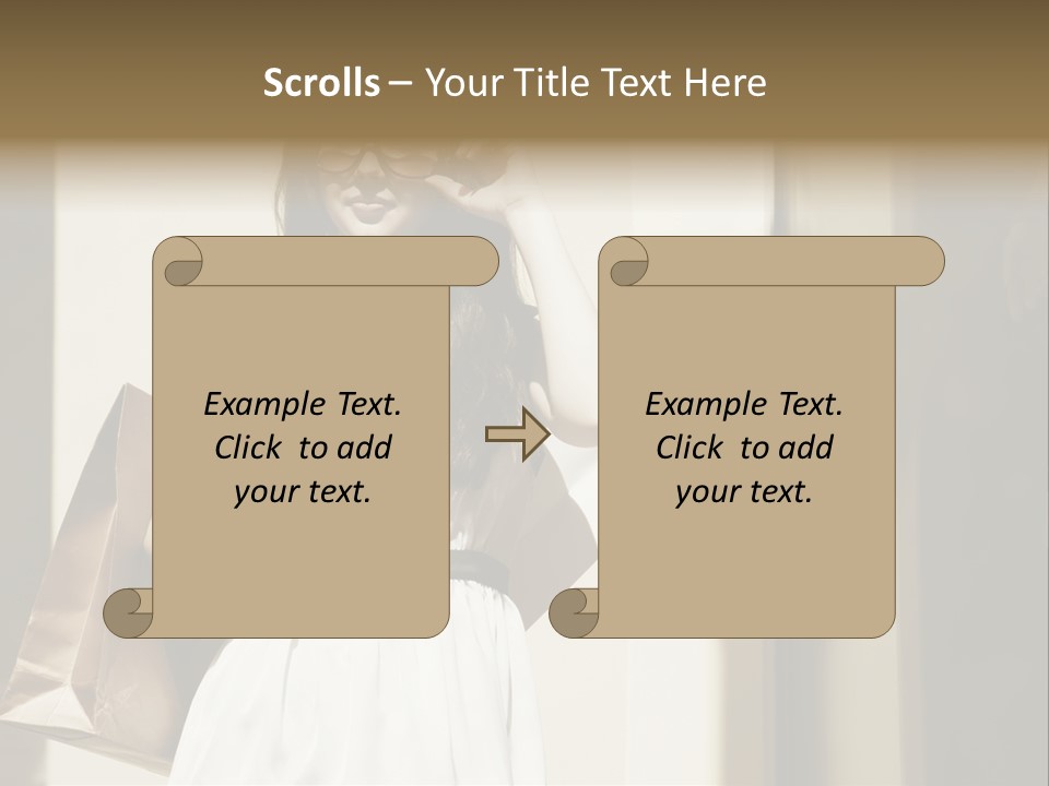 Brunette One Business PowerPoint Template