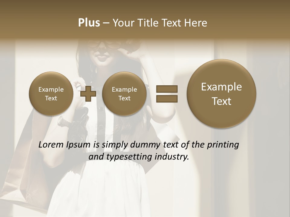 Brunette One Business PowerPoint Template