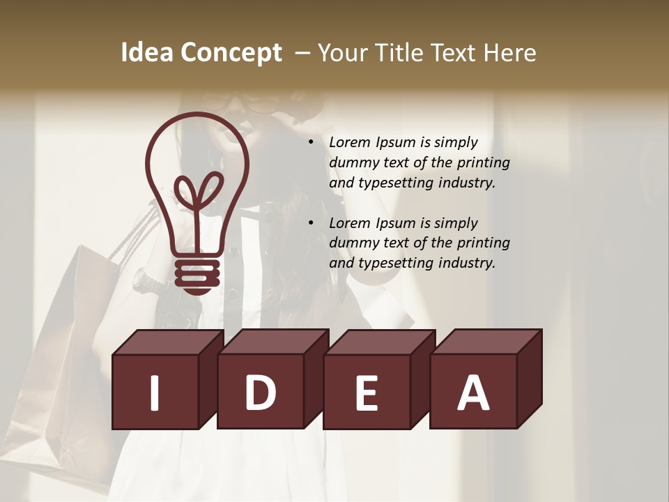 Brunette One Business PowerPoint Template