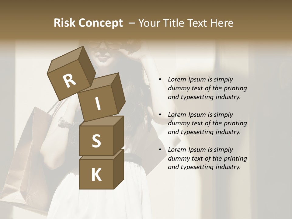 Brunette One Business PowerPoint Template