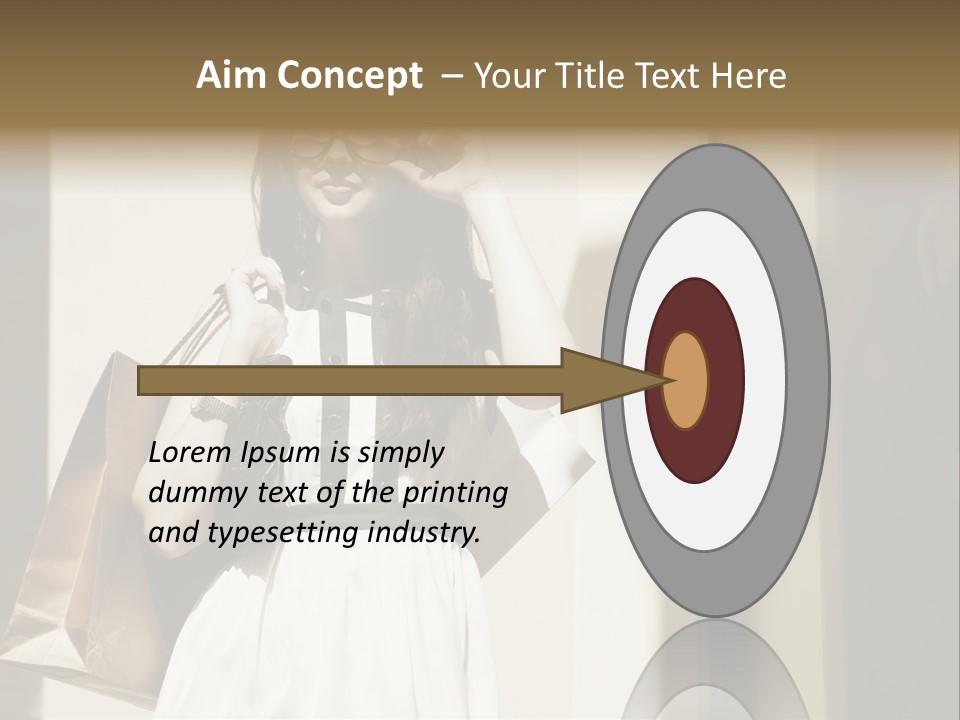 Brunette One Business PowerPoint Template