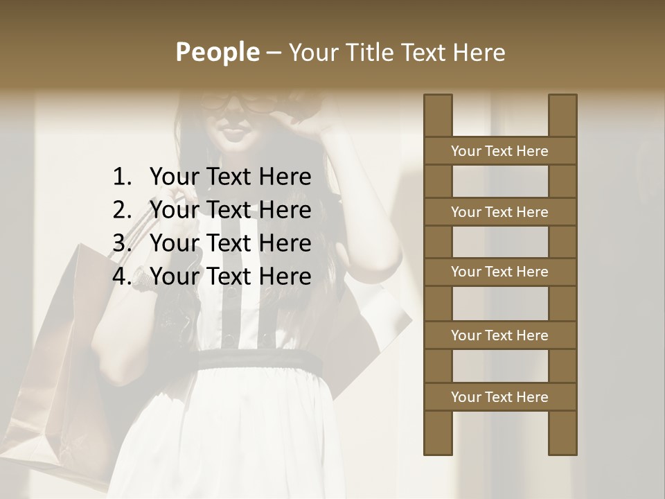 Brunette One Business PowerPoint Template