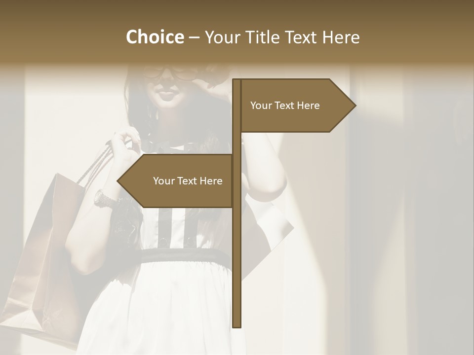 Brunette One Business PowerPoint Template