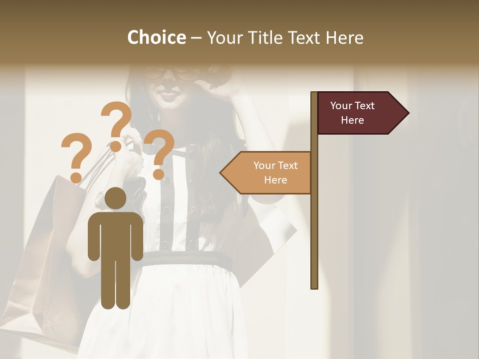 Brunette One Business PowerPoint Template