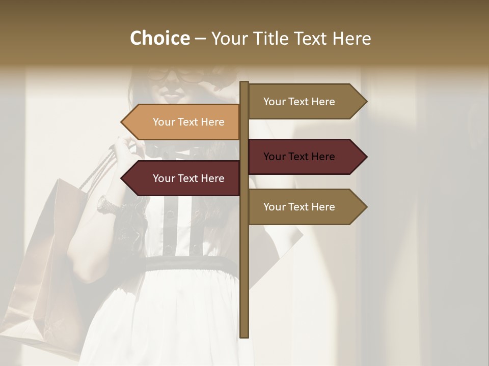 Brunette One Business PowerPoint Template