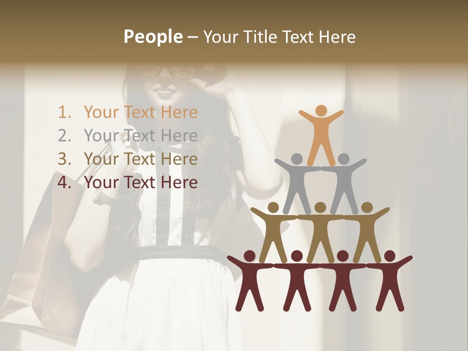 Brunette One Business PowerPoint Template