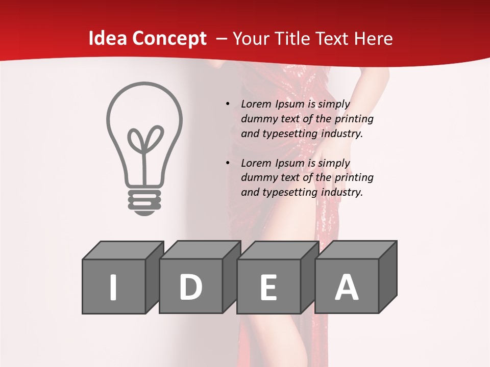 Funky Female Beautiful PowerPoint Template