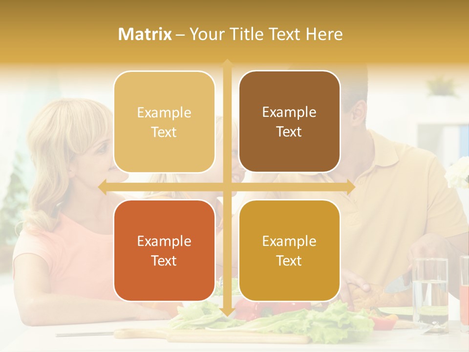 Giving Cutting Husband PowerPoint Template