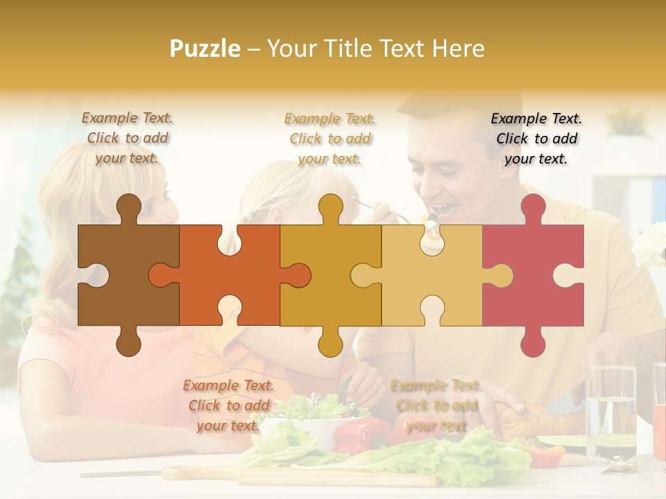 Giving Cutting Husband PowerPoint Template