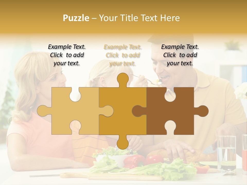 Giving Cutting Husband PowerPoint Template