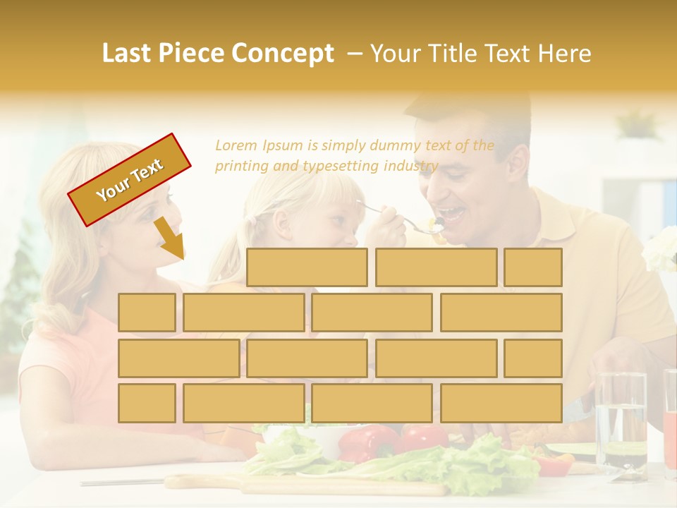 Giving Cutting Husband PowerPoint Template