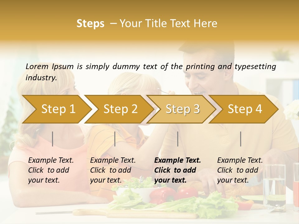 Giving Cutting Husband PowerPoint Template