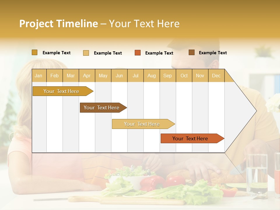 Giving Cutting Husband PowerPoint Template