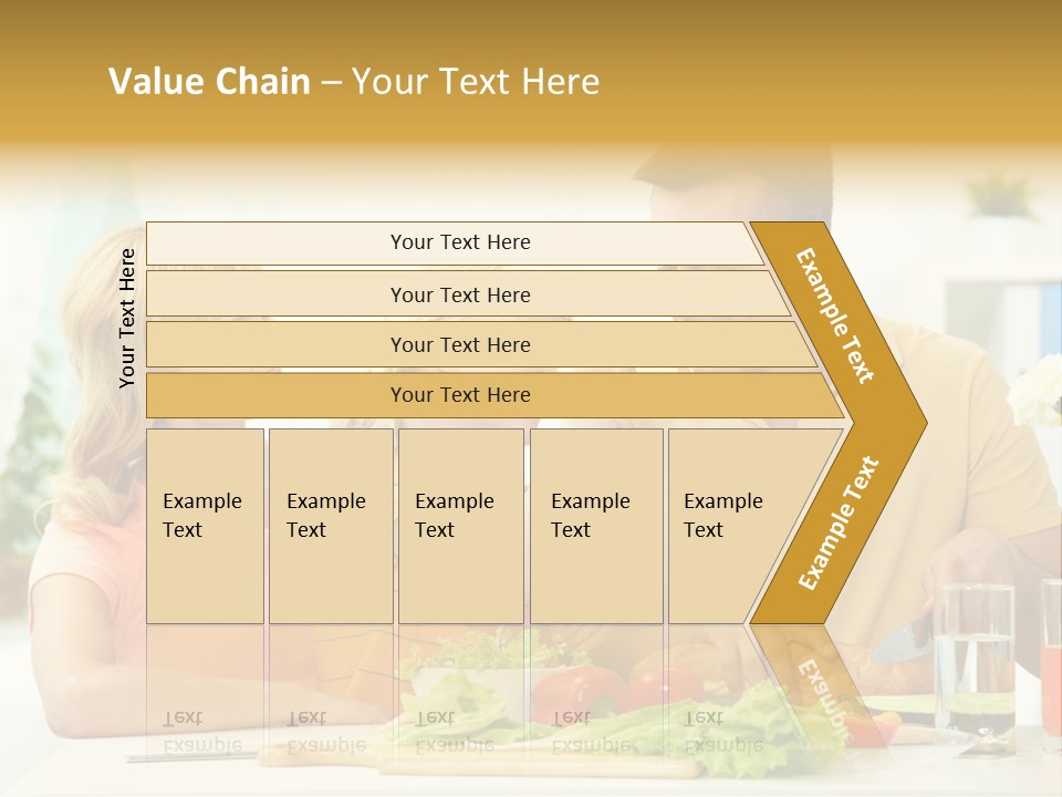 Giving Cutting Husband PowerPoint Template