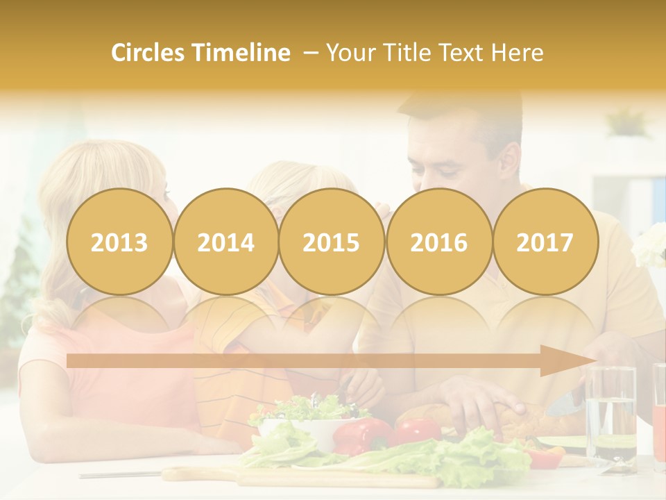 Giving Cutting Husband PowerPoint Template