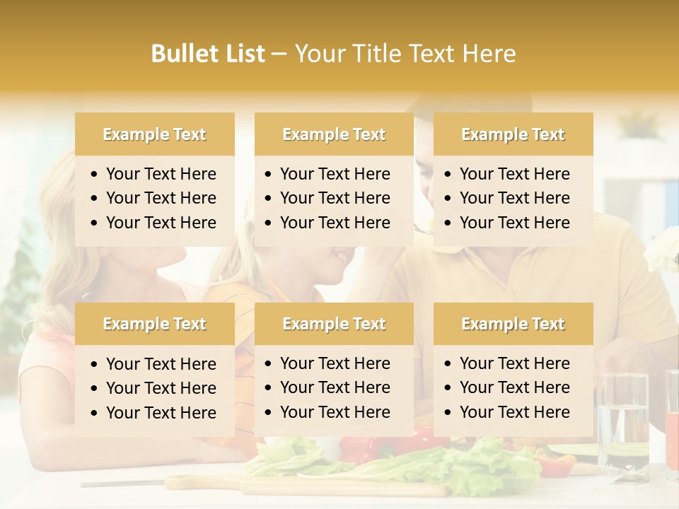 Giving Cutting Husband PowerPoint Template