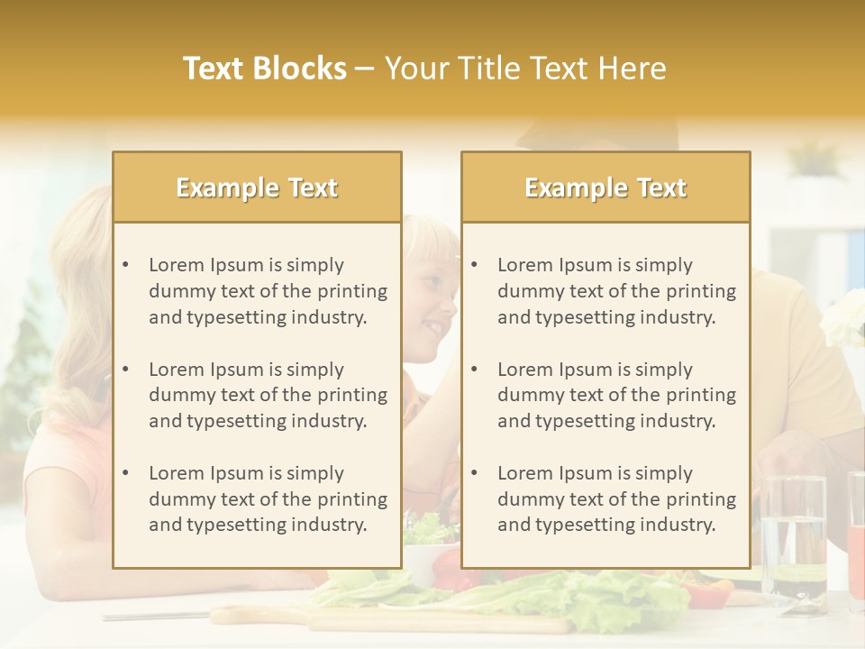 Giving Cutting Husband PowerPoint Template