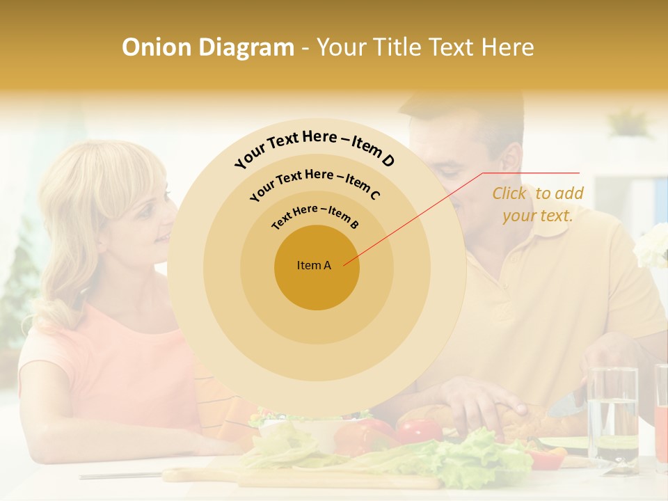 Giving Cutting Husband PowerPoint Template