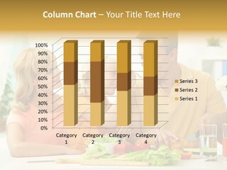 Giving Cutting Husband PowerPoint Template