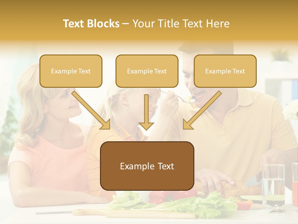 Giving Cutting Husband PowerPoint Template