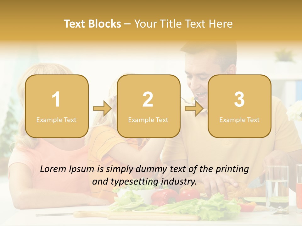 Giving Cutting Husband PowerPoint Template