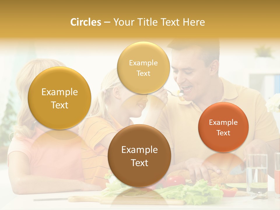 Giving Cutting Husband PowerPoint Template