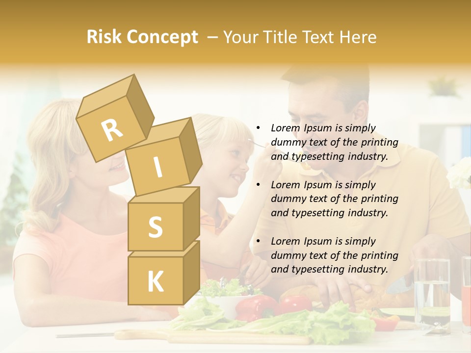 Giving Cutting Husband PowerPoint Template