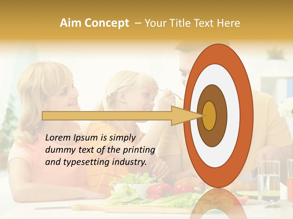 Giving Cutting Husband PowerPoint Template