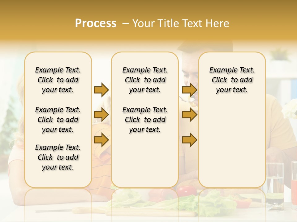 Giving Cutting Husband PowerPoint Template